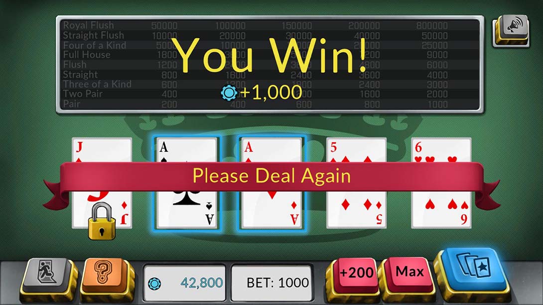 四王：视频扑克 Four Kings Video Poker截图