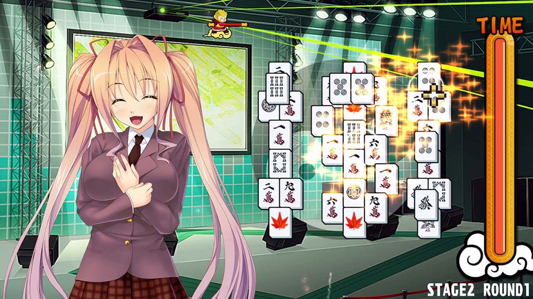 美少女麻将纸牌 Pretty Girls Mahjong Solitaire截图