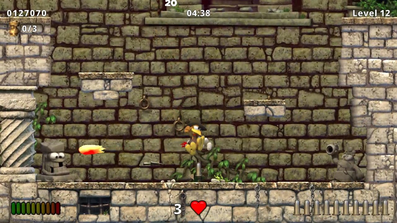 怪鸡跑酷:宝藏猎人 Moorhuhn Jump and Run 'Traps and Treasures截图