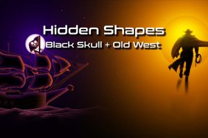 隐藏形状黑色头骨+旧西部 Hidden Shapes: Black Skull + Old West
