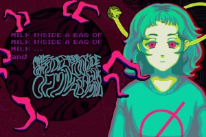 一袋牛奶之中的一袋牛奶之中的牛奶 Milk inside a bag of milk inside a bag of milk and Milk outside