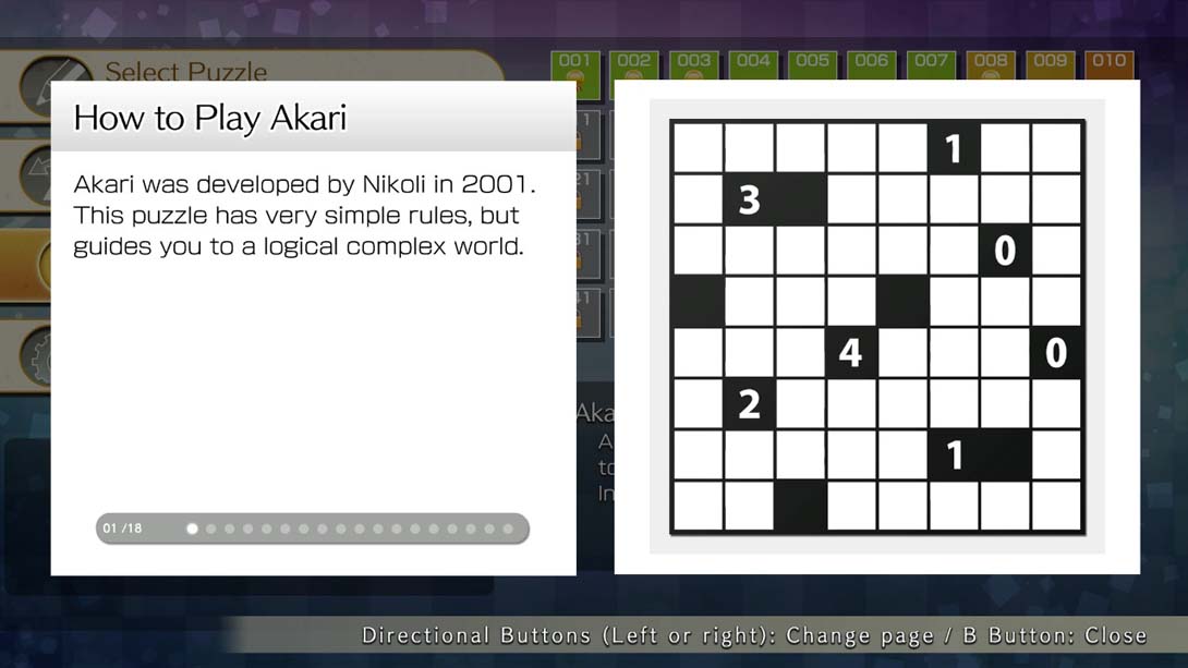 Puzzle by Nikoli S Akari截图
